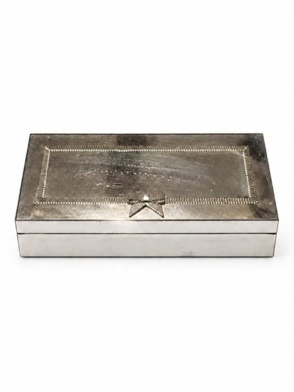 Kate Spade Grace Silver Mirrored Jewelry Box Bow Vanity Organizer